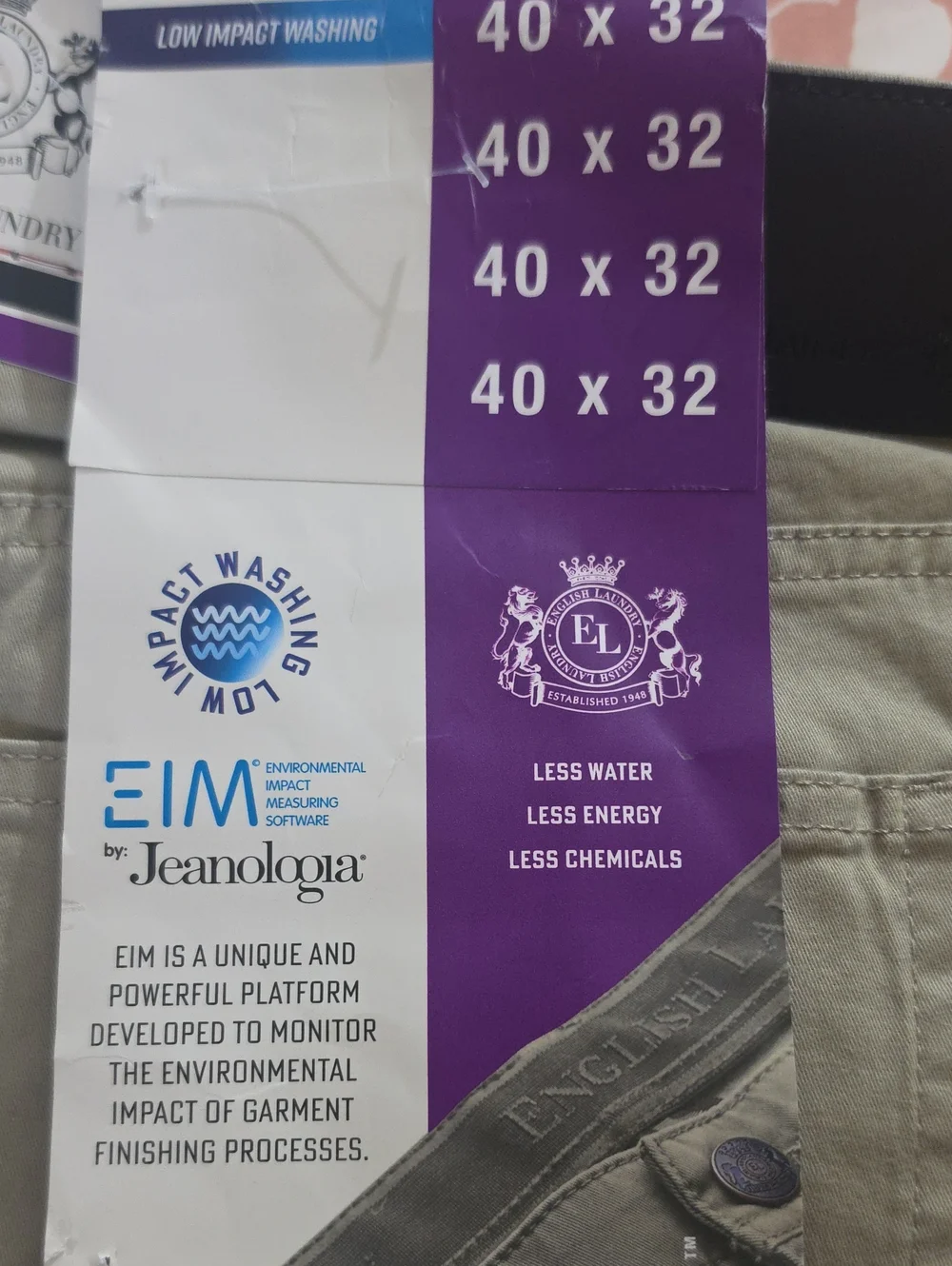 English Laundry Men's 5- Pocket Straight Fit Stretch Pant 40x32 BROWN